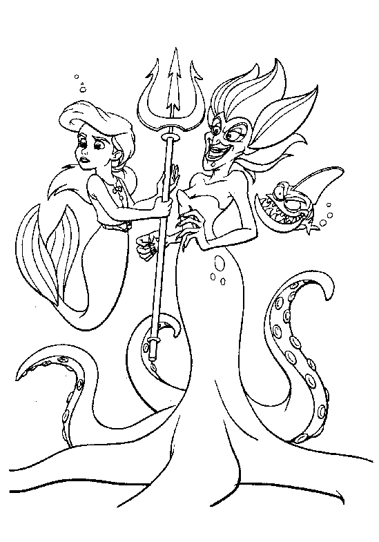 Coloring page: The Little Mermaid (Animation Movies) #127316 - Free Printable Coloring Pages