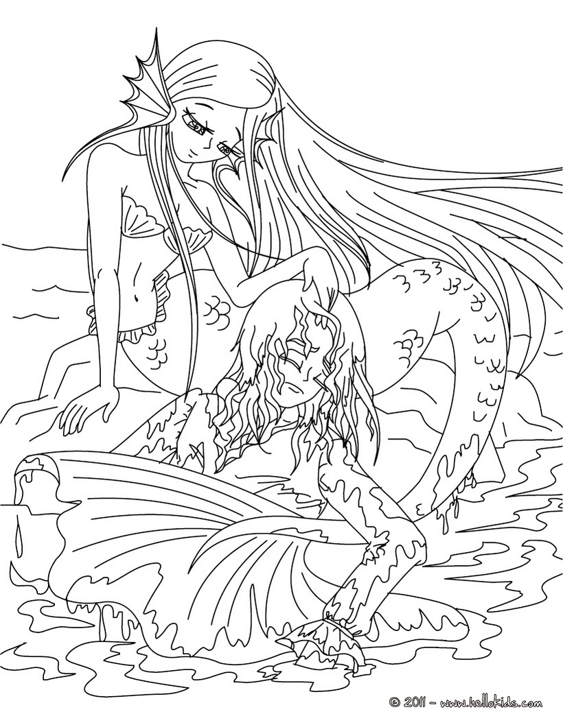 Coloring page: The Little Mermaid (Animation Movies) #127328 - Free Printable Coloring Pages