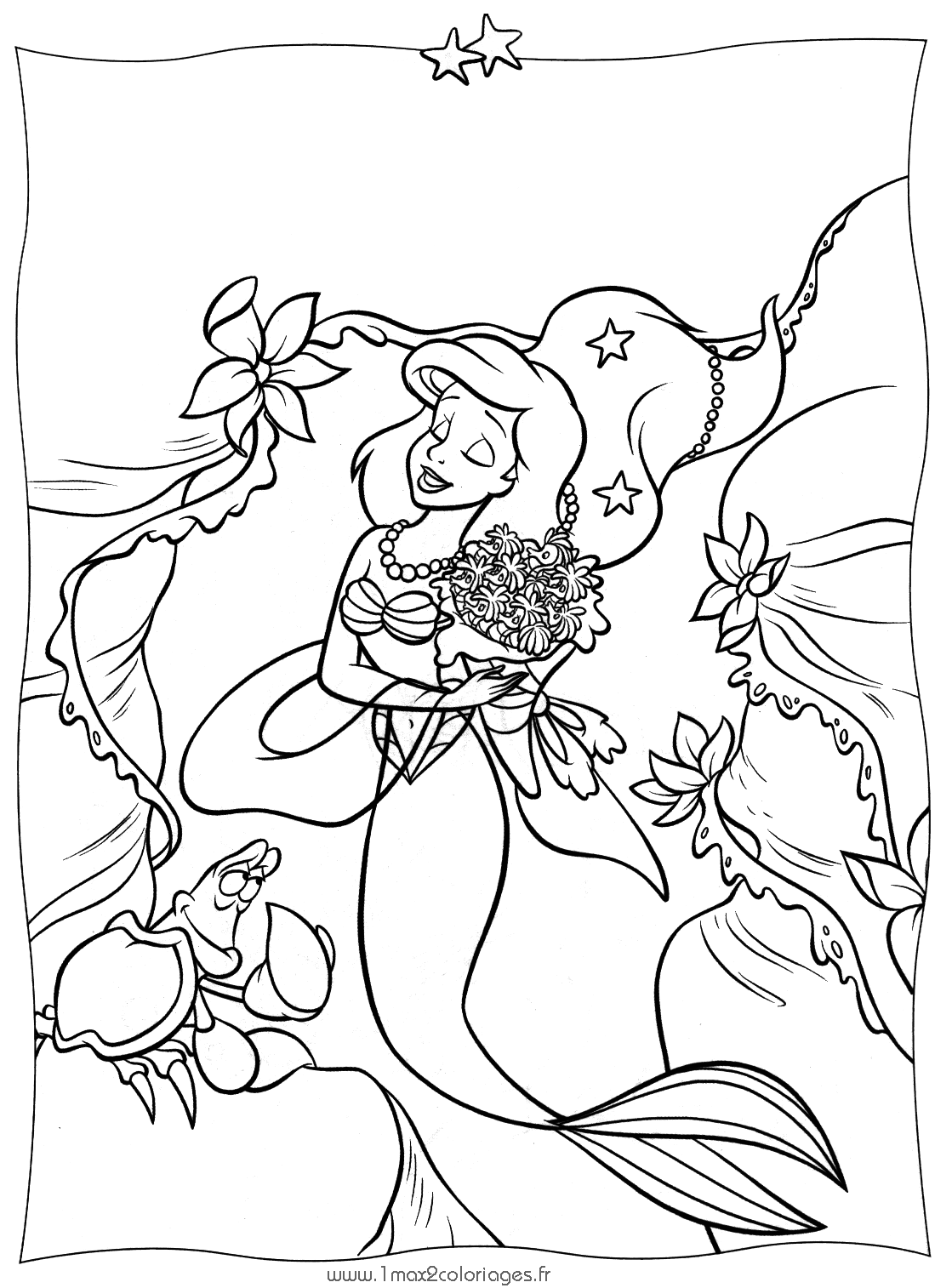 Coloring page: The Little Mermaid (Animation Movies) #127336 - Free Printable Coloring Pages