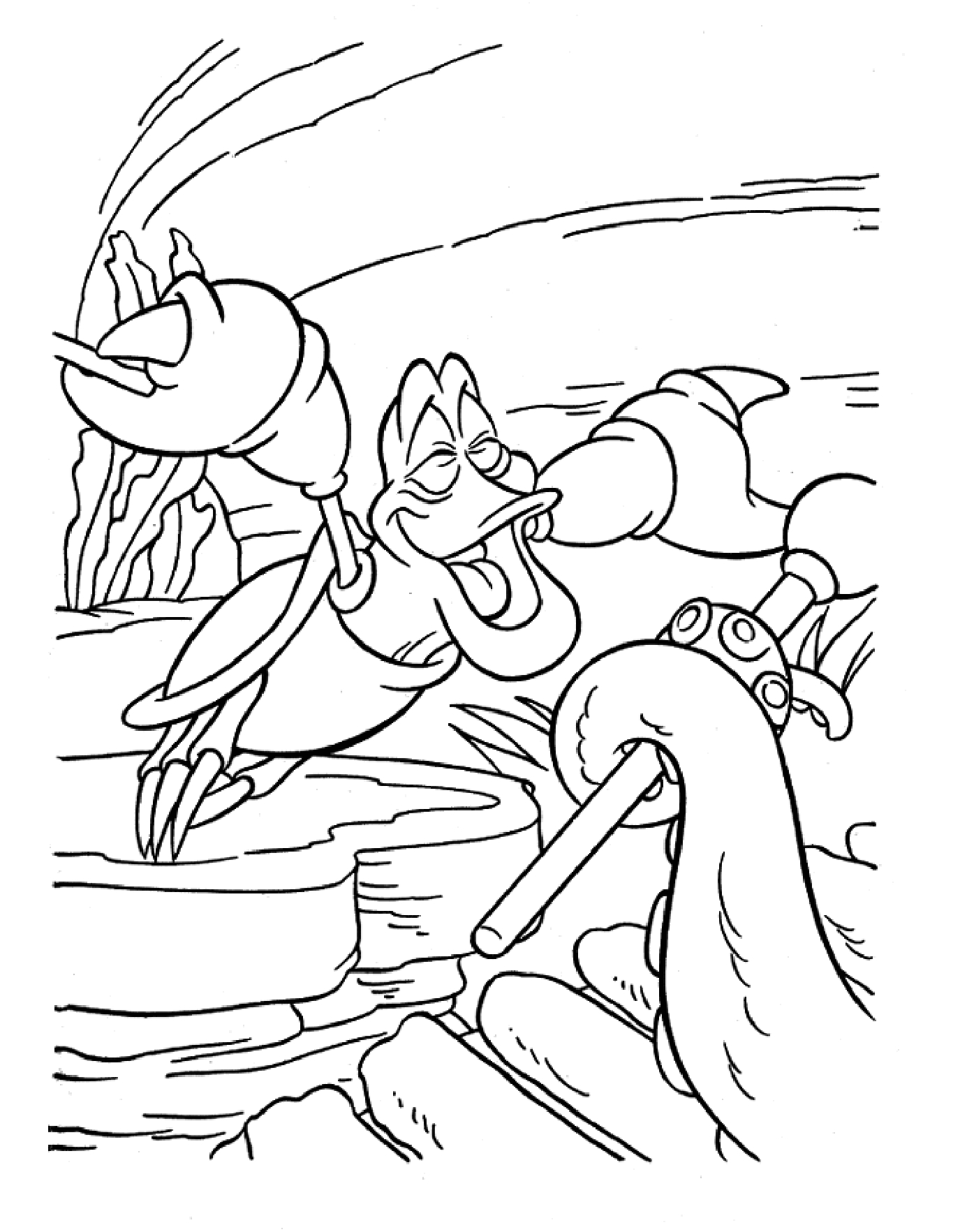 Coloring page: The Little Mermaid (Animation Movies) #127340 - Free Printable Coloring Pages