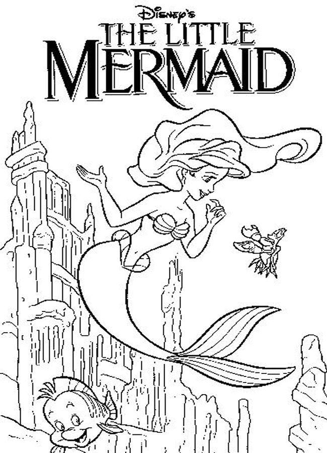 Coloring page: The Little Mermaid (Animation Movies) #127348 - Free Printable Coloring Pages