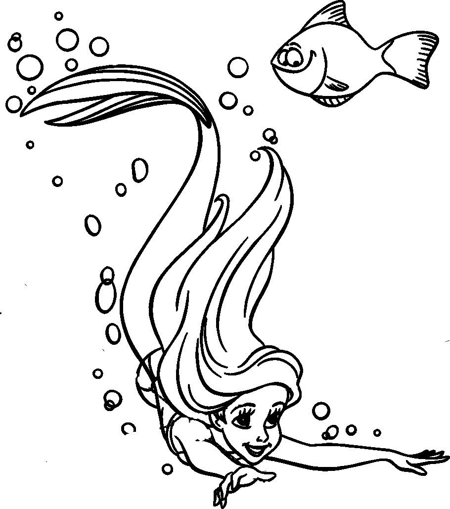 Coloring page: The Little Mermaid (Animation Movies) #127353 - Free Printable Coloring Pages