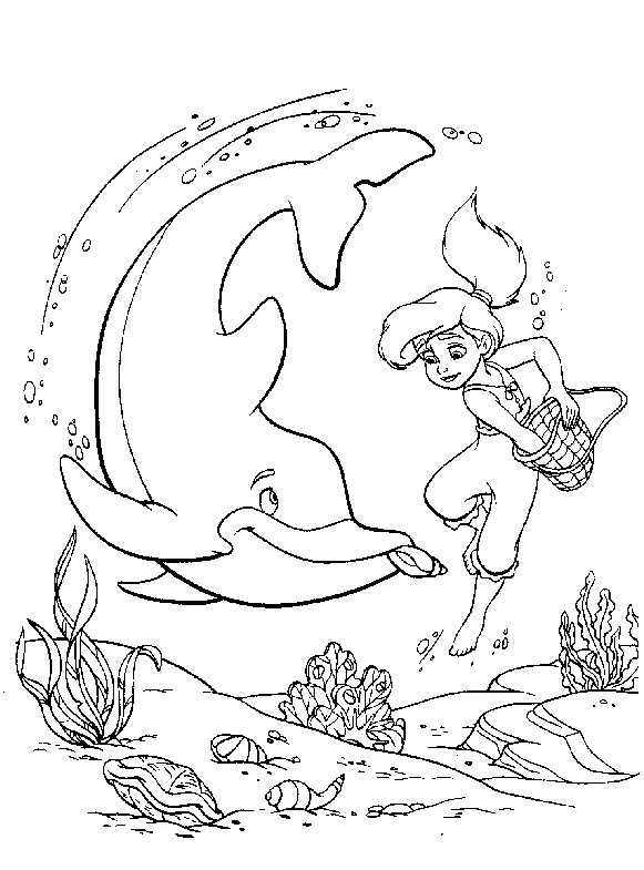 Coloring page: The Little Mermaid (Animation Movies) #127365 - Free Printable Coloring Pages
