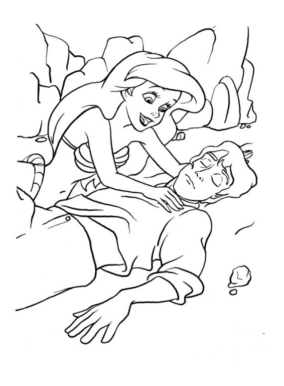 Coloring page: The Little Mermaid (Animation Movies) #127398 - Free Printable Coloring Pages