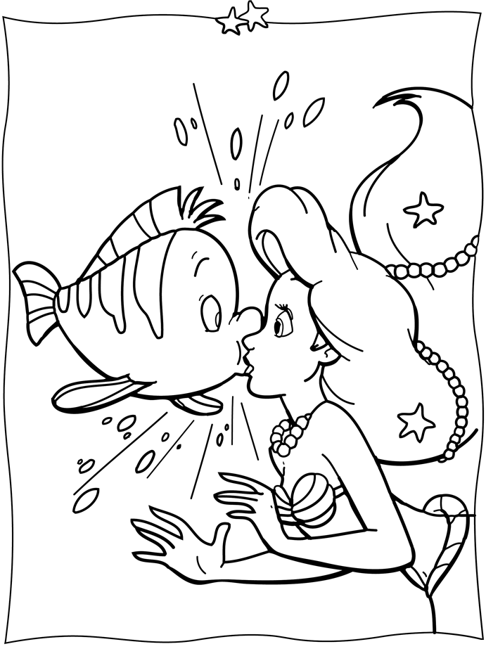 Coloring page: The Little Mermaid (Animation Movies) #127399 - Free Printable Coloring Pages
