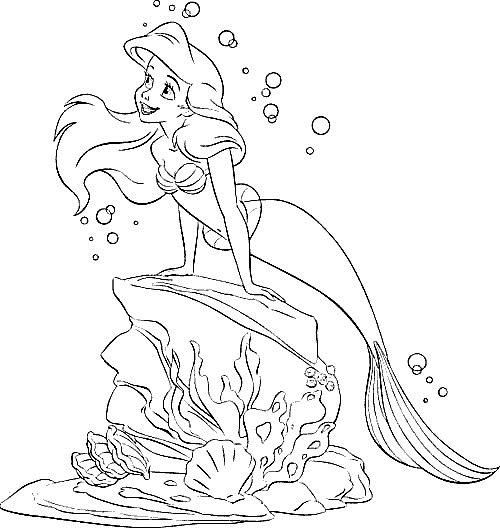 Coloring page: The Little Mermaid (Animation Movies) #127427 - Free Printable Coloring Pages