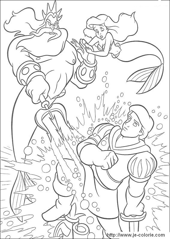 Coloring page: The Little Mermaid (Animation Movies) #127432 - Free Printable Coloring Pages