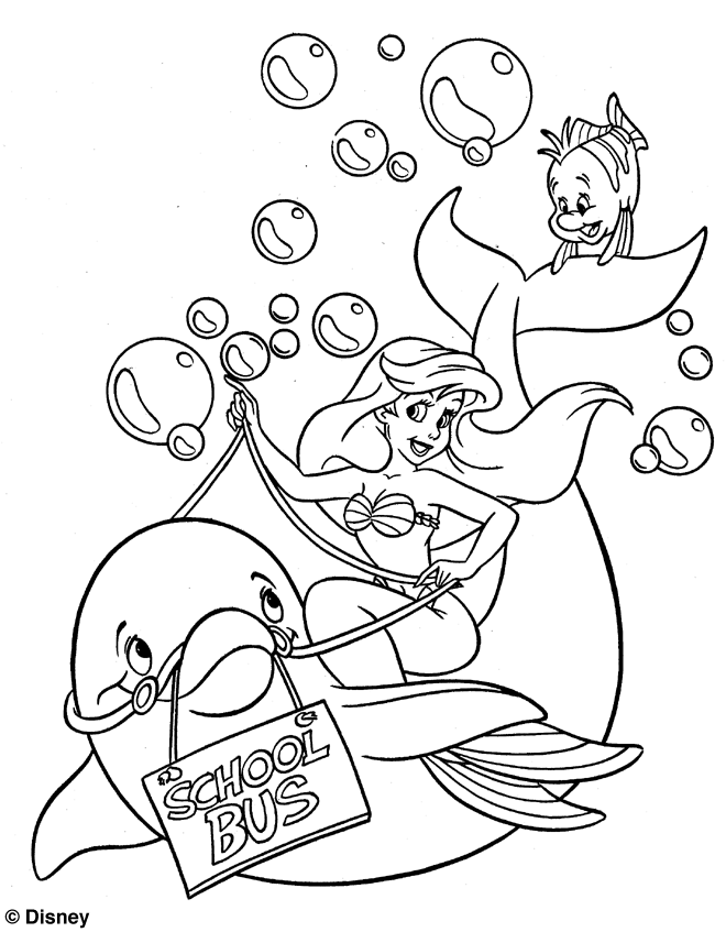 Coloring page: The Little Mermaid (Animation Movies) #127434 - Free Printable Coloring Pages