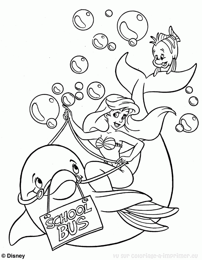 Coloring page: The Little Mermaid (Animation Movies) #127435 - Free Printable Coloring Pages