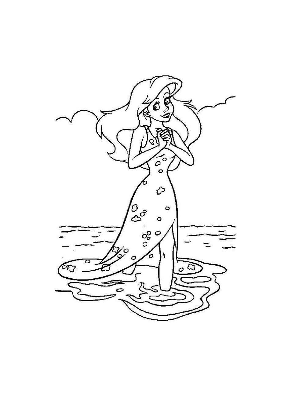 Coloring page: The Little Mermaid (Animation Movies) #127439 - Free Printable Coloring Pages