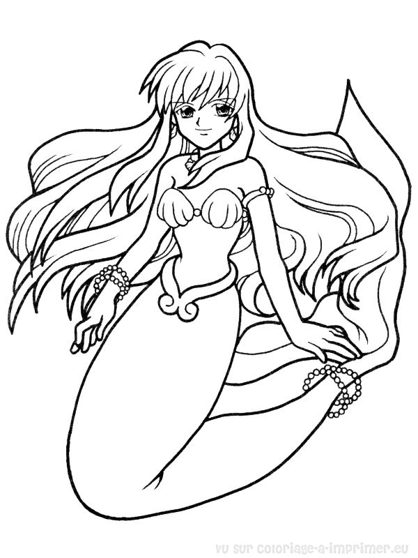 Coloring page: The Little Mermaid (Animation Movies) #127441 - Free Printable Coloring Pages