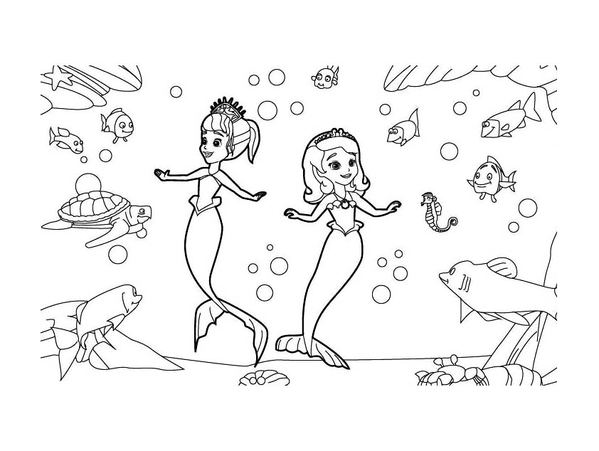Coloring page: The Little Mermaid (Animation Movies) #127444 - Free Printable Coloring Pages