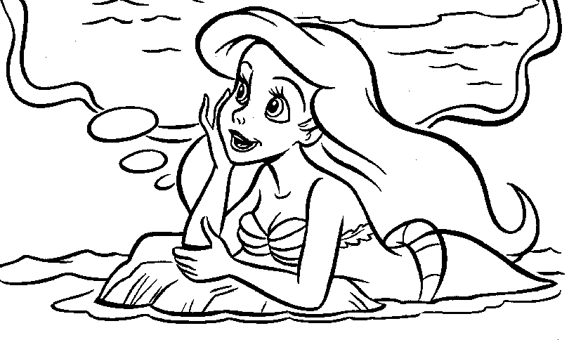 Coloring page: The Little Mermaid (Animation Movies) #127465 - Free Printable Coloring Pages