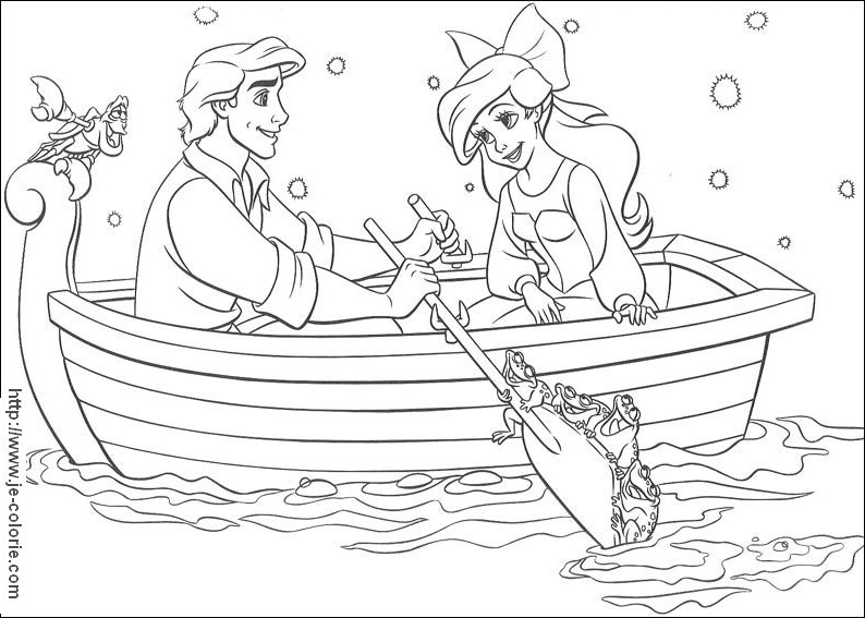 Coloring page: The Little Mermaid (Animation Movies) #127473 - Free Printable Coloring Pages