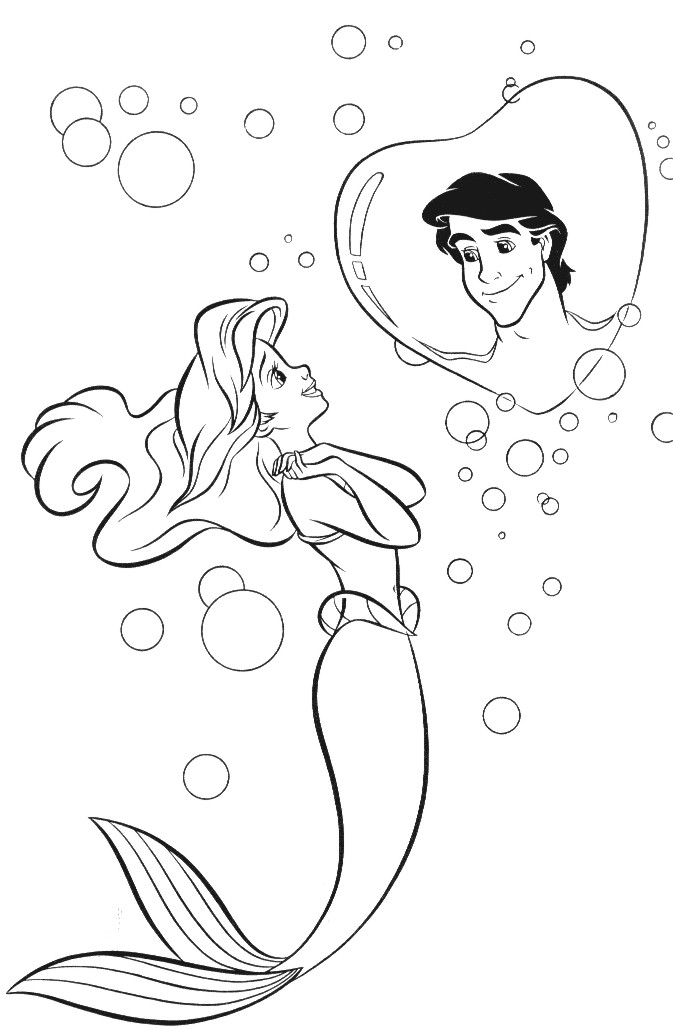 Coloring page: The Little Mermaid (Animation Movies) #127511 - Free Printable Coloring Pages