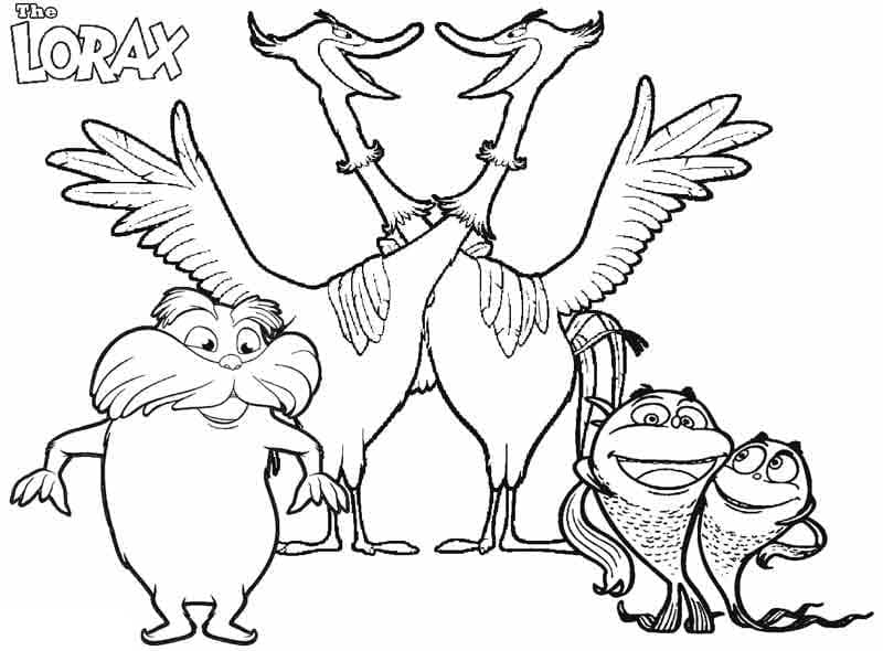 Coloring page: The Lorax (Animation Movies) #203496 - Free Printable Coloring Pages