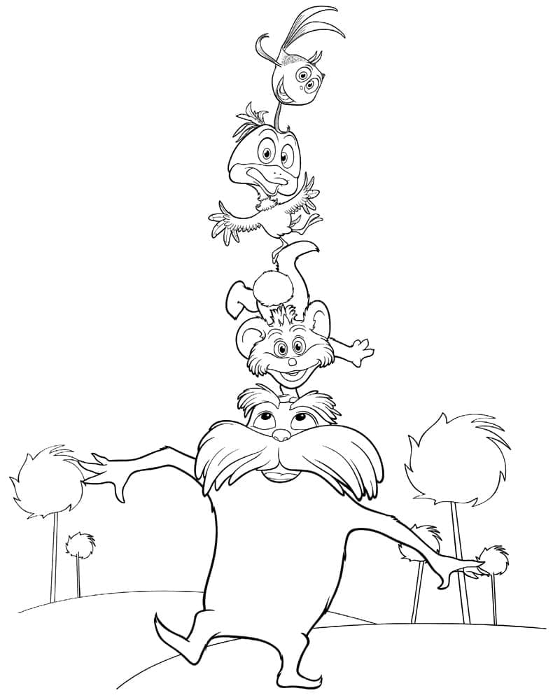 Coloring page: The Lorax (Animation Movies) #203504 - Free Printable Coloring Pages