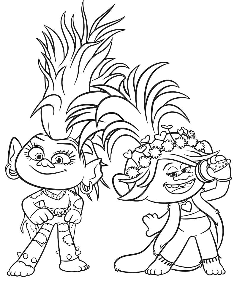 Coloring page: The Trolls (Animation Movies) #191452 - Free Printable Coloring Pages