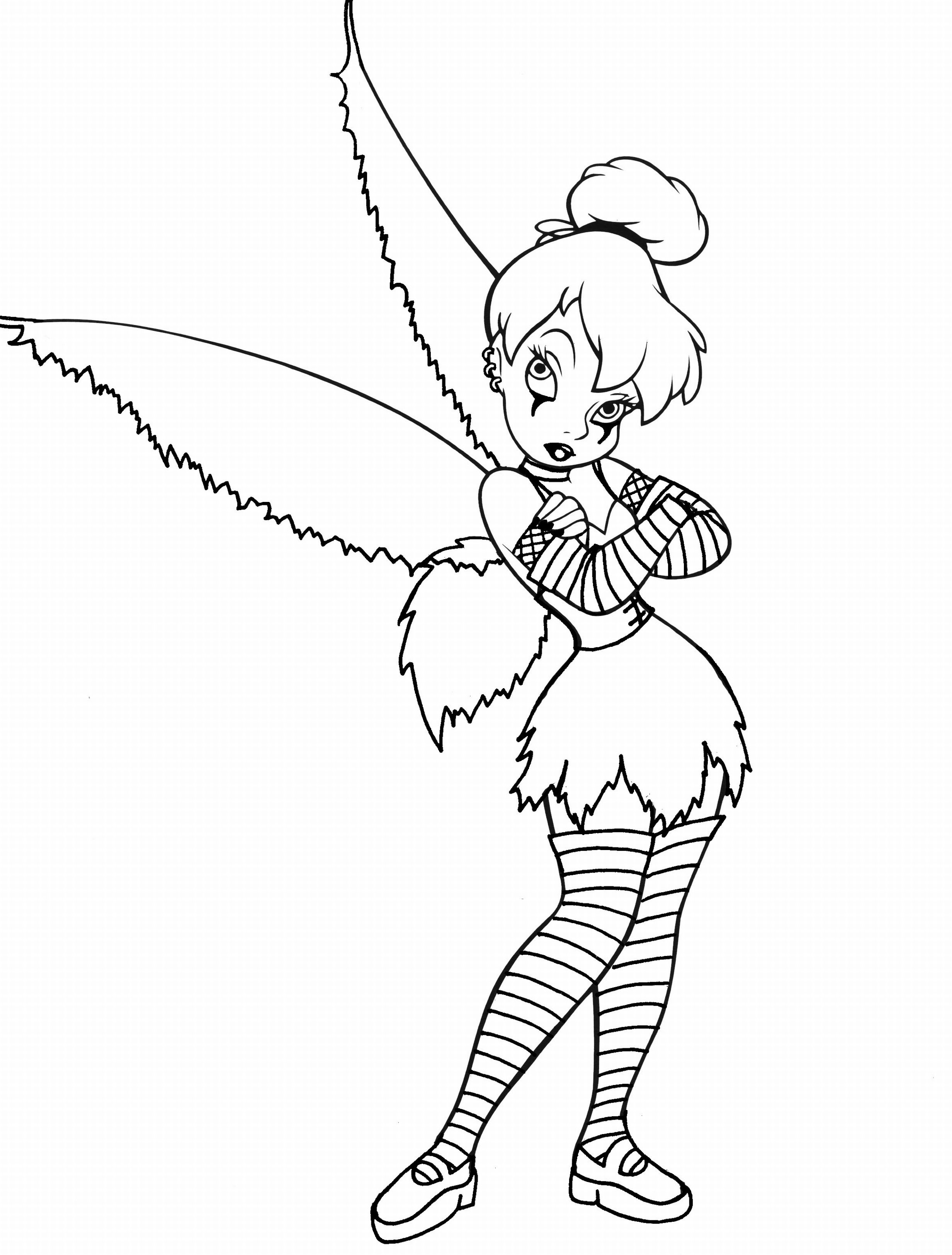 Coloring page: Tinker Bell (Animation Movies) #170483 - Free Printable Coloring Pages