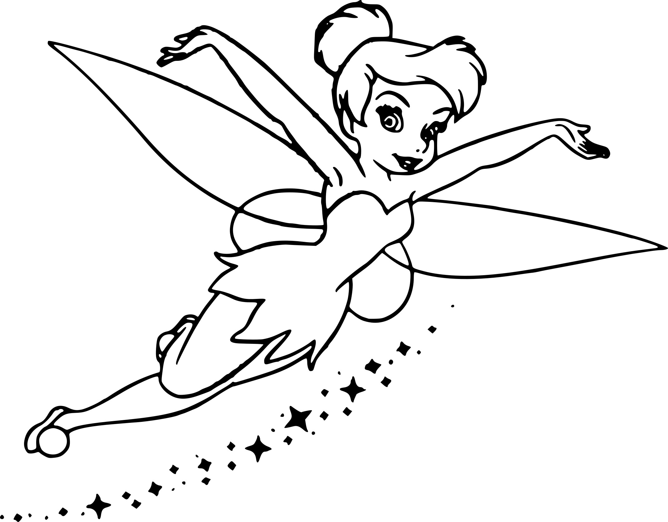 Coloring page: Tinker Bell (Animation Movies) #170484 - Free Printable Coloring Pages