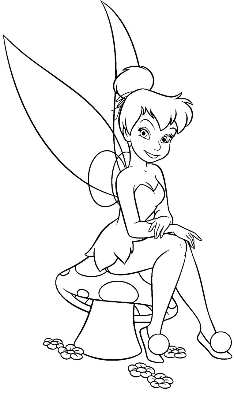 Coloring page: Tinker Bell (Animation Movies) #170489 - Free Printable Coloring Pages