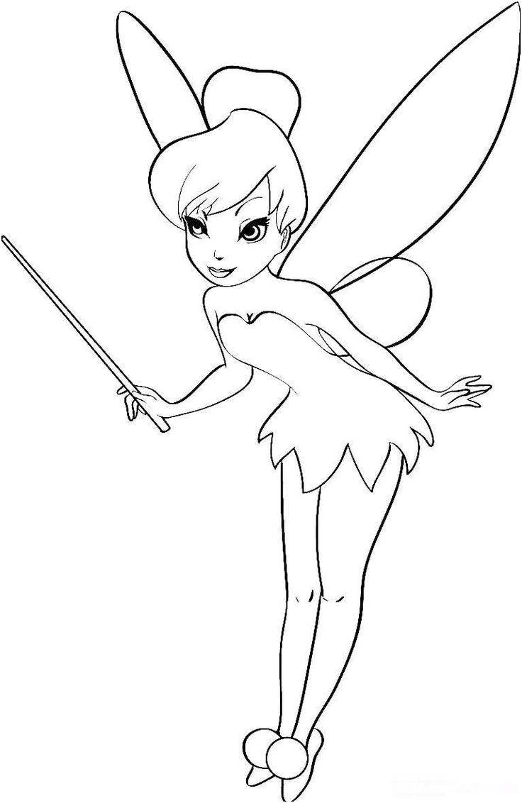Coloring page: Tinker Bell (Animation Movies) #170498 - Free Printable Coloring Pages