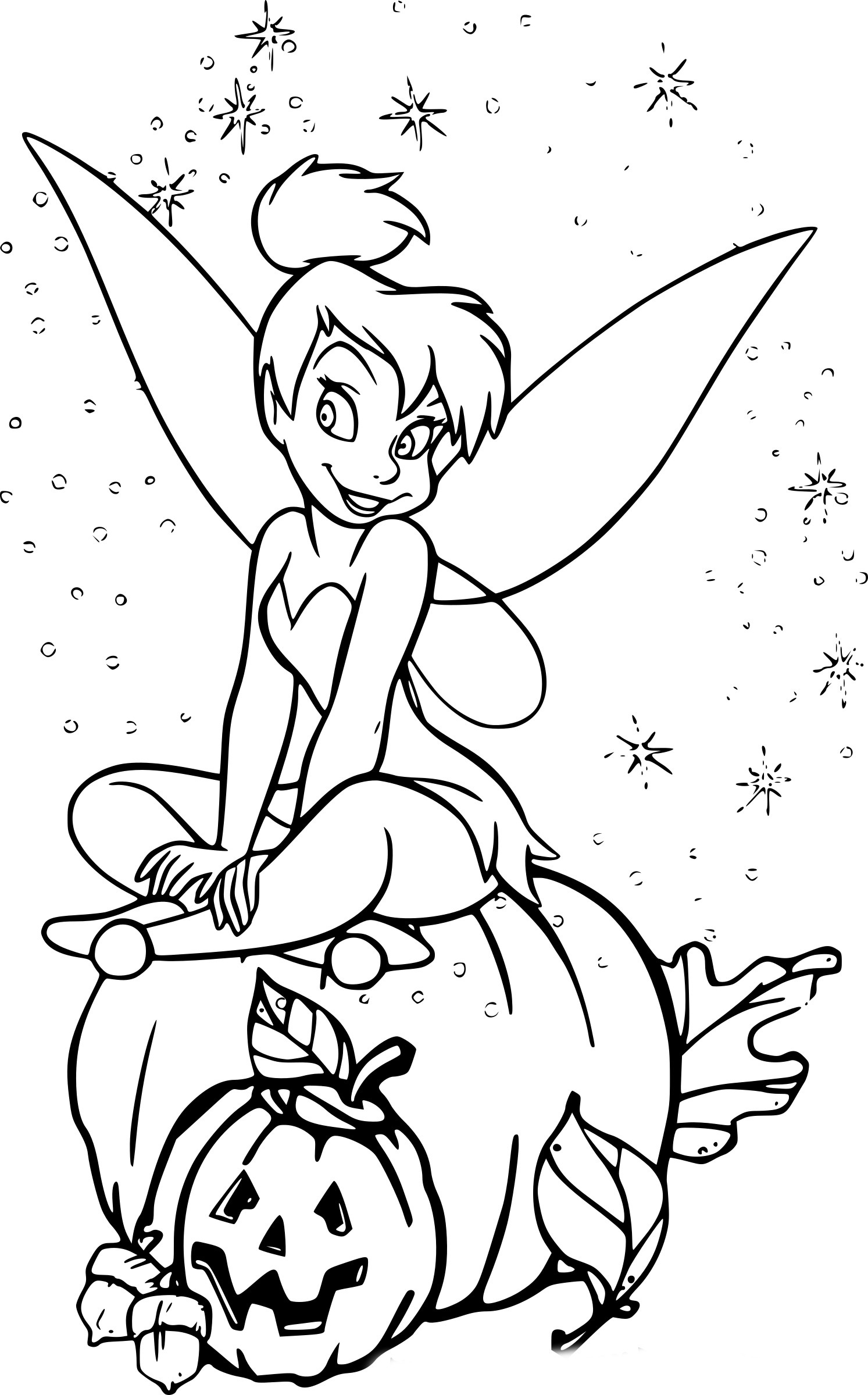 Coloring page: Tinker Bell (Animation Movies) #170500 - Free Printable Coloring Pages