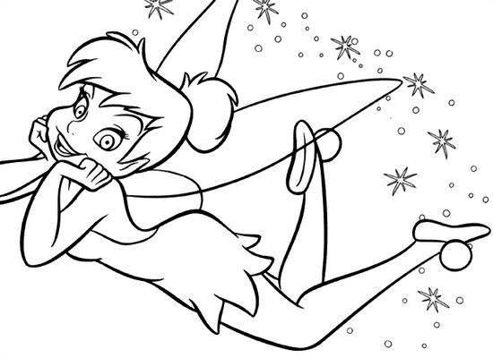 Coloring page: Tinker Bell (Animation Movies) #170513 - Free Printable Coloring Pages