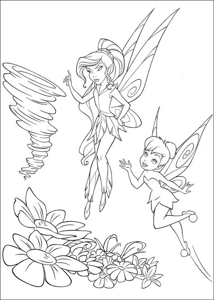 Coloring page: Tinker Bell (Animation Movies) #170530 - Free Printable Coloring Pages
