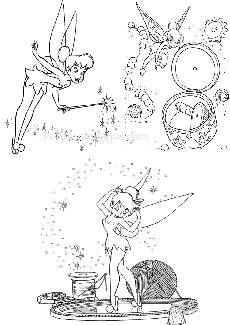 Coloring page: Tinker Bell (Animation Movies) #170540 - Free Printable Coloring Pages