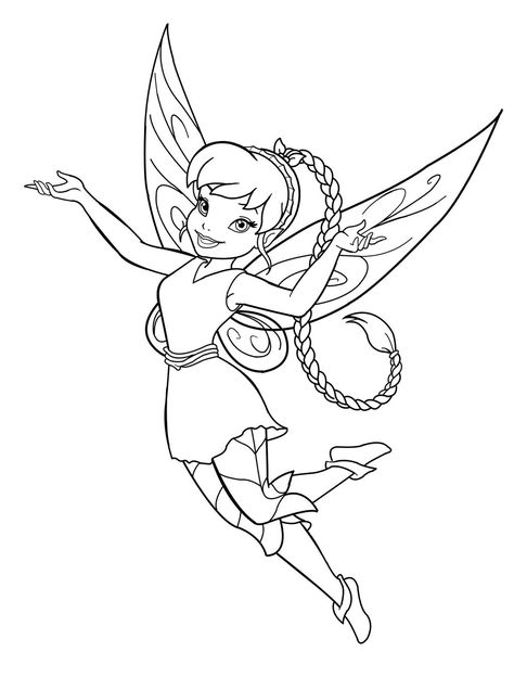Coloring page: Tinker Bell (Animation Movies) #170545 - Free Printable Coloring Pages