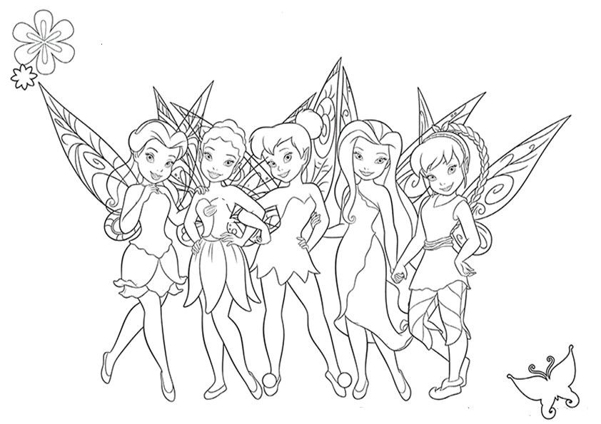 Coloring page: Tinker Bell (Animation Movies) #170546 - Free Printable Coloring Pages