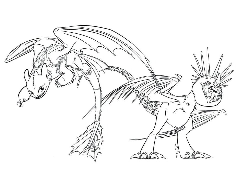 Free printable Toothless coloring page #179833 from Animation Movies collection