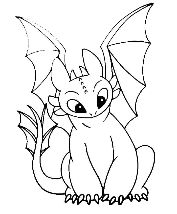 Free printable Toothless coloring page #179835 from Animation Movies collection