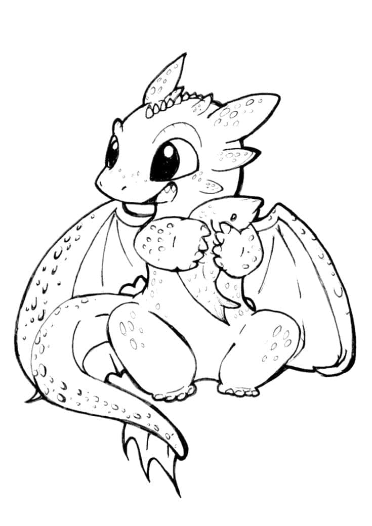 Free printable Toothless coloring page #179849 from Animation Movies collection