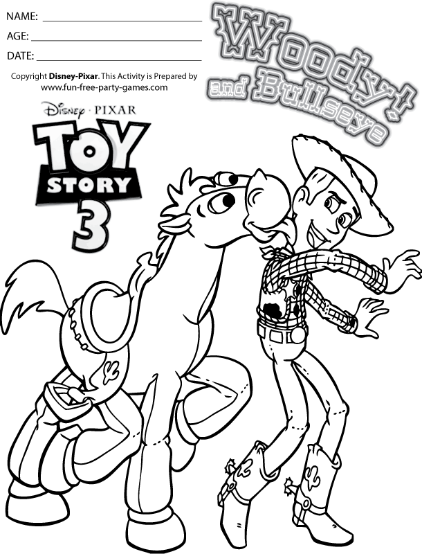 Coloring page: Toy Story (Animation Movies) #72469 - Free Printable Coloring Pages
