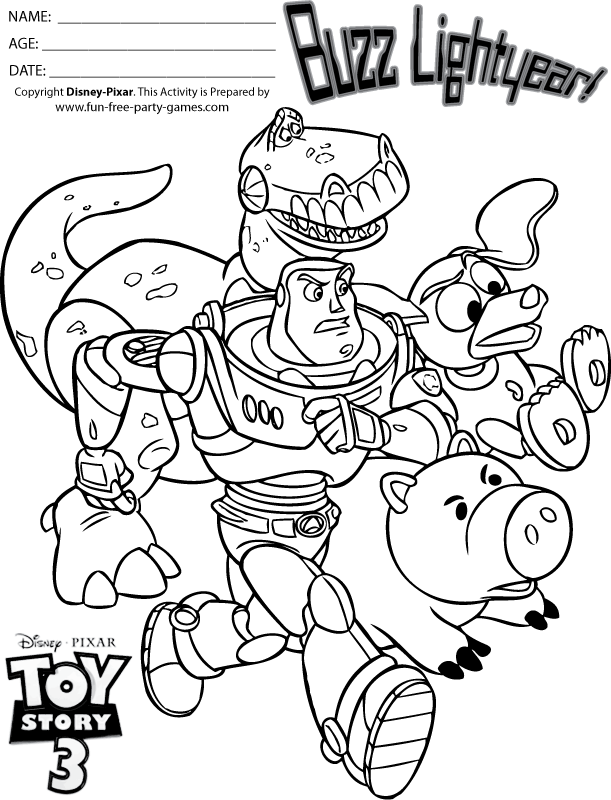 Coloring page: Toy Story (Animation Movies) #72481 - Free Printable Coloring Pages