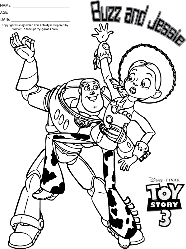Coloring page: Toy Story (Animation Movies) #72617 - Free Printable Coloring Pages