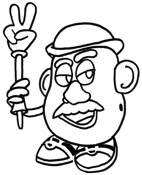 Toy Story Mister Potato Head Animation Movies Printable Coloring Pages