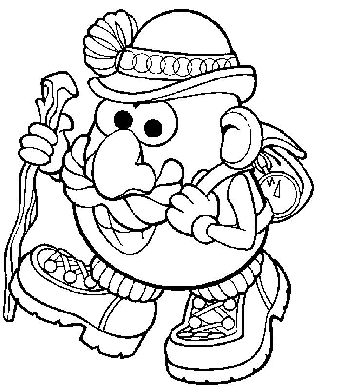 Coloring page: Toy Story: Mister Potato Head (Animation Movies) #45116 - Free Printable Coloring Pages