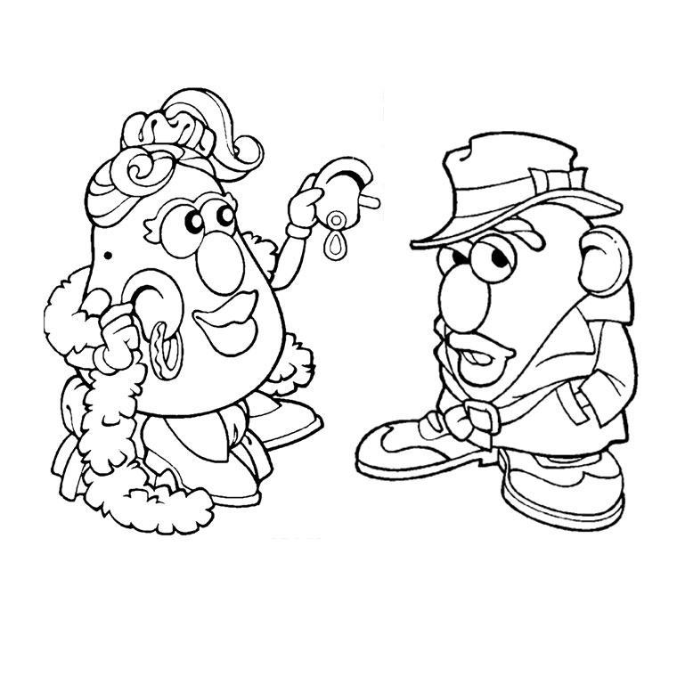 Coloring page: Toy Story: Mister Potato Head (Animation Movies) #45119 - Free Printable Coloring Pages