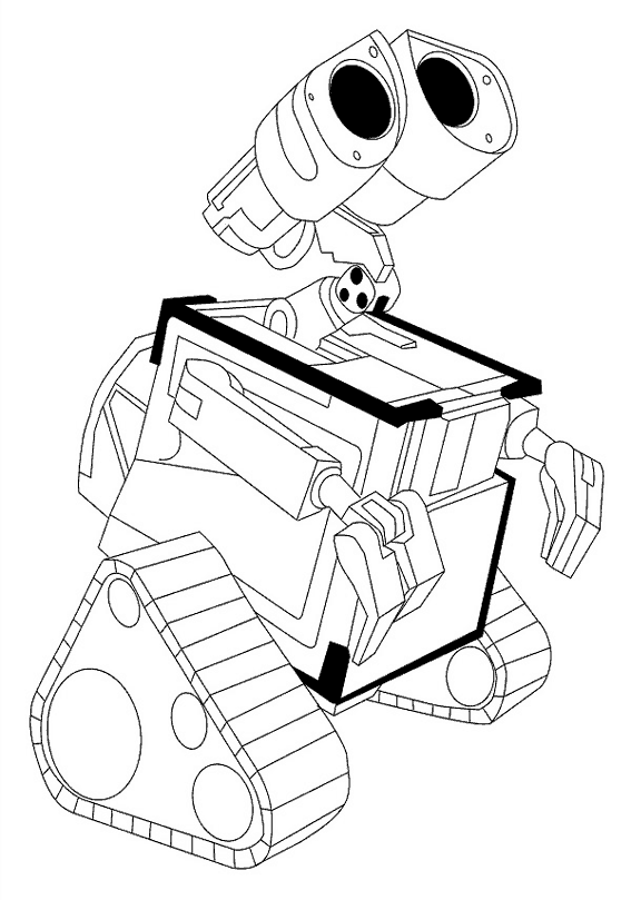 Coloring page: Wall-E (Animation Movies) #131995 - Free Printable Coloring Pages