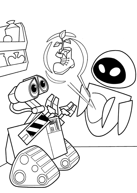 Coloring page: Wall-E (Animation Movies) #132004 - Free Printable Coloring Pages