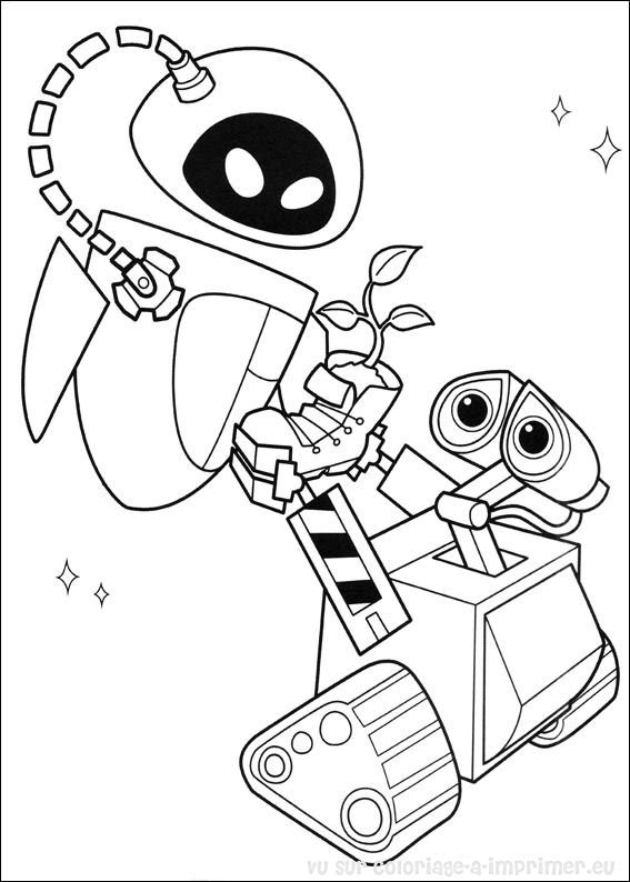 Coloring page: Wall-E (Animation Movies) #132007 - Free Printable Coloring Pages