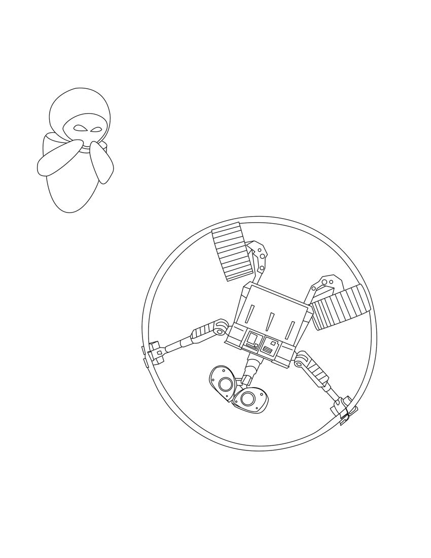 Coloring page: Wall-E (Animation Movies) #132012 - Free Printable Coloring Pages