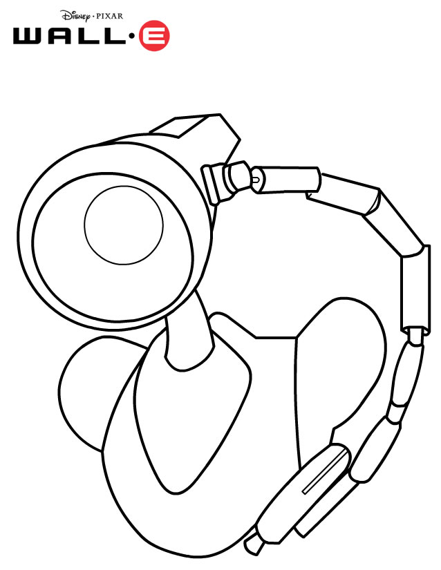Coloring page: Wall-E (Animation Movies) #132028 - Free Printable Coloring Pages