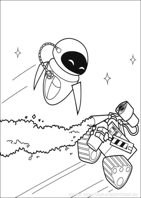 Coloring page: Wall-E (Animation Movies) #132043 - Free Printable Coloring Pages