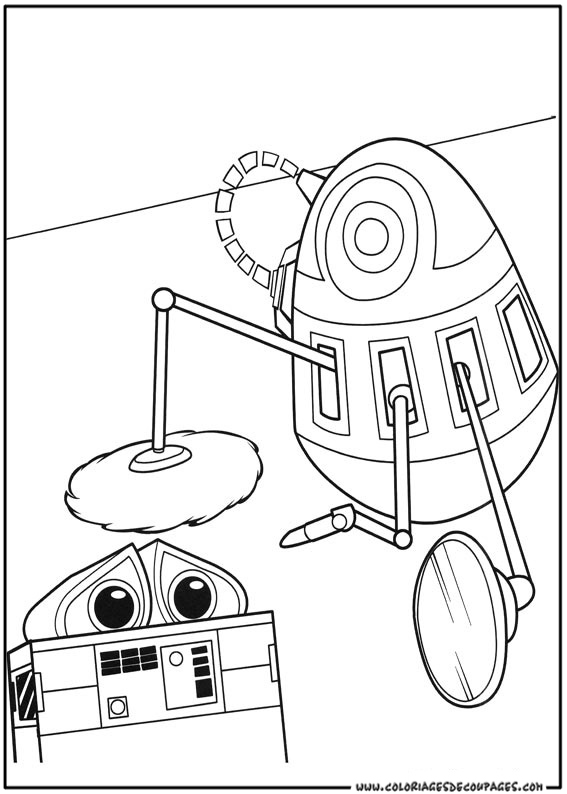 Coloring page: Wall-E (Animation Movies) #132044 - Free Printable Coloring Pages