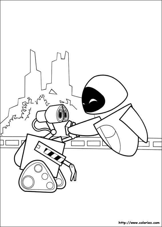 Coloring page: Wall-E (Animation Movies) #132049 - Free Printable Coloring Pages