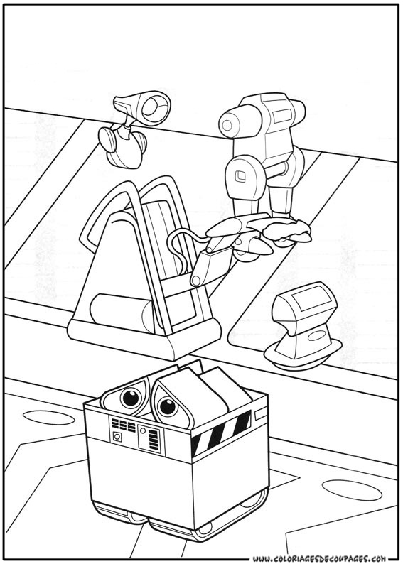 Coloring page: Wall-E (Animation Movies) #132060 - Free Printable Coloring Pages